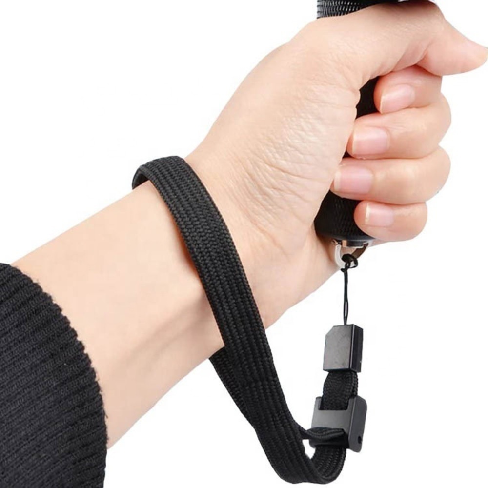Black Wrist Strap Phone and Camera Lanyard